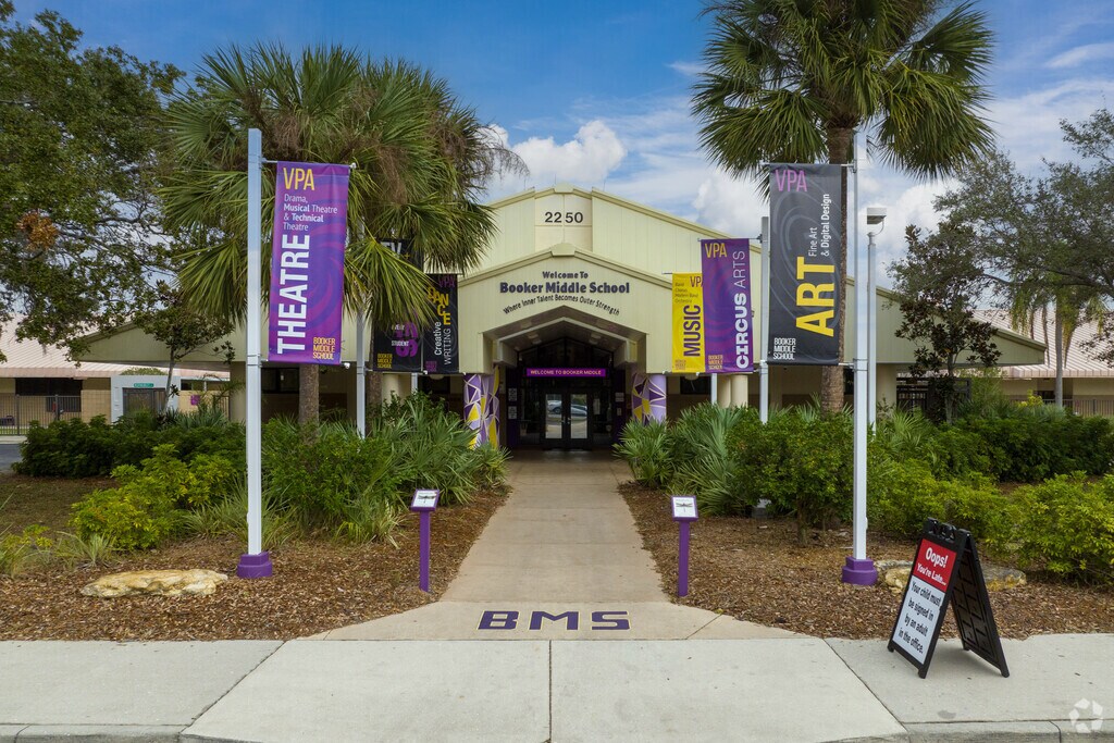 Booker Middle School is a B+ rated School.