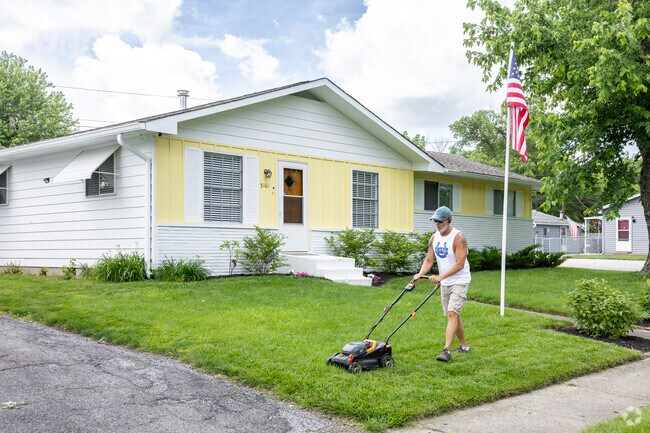 Stout Field has well maintained homes with landscaping.