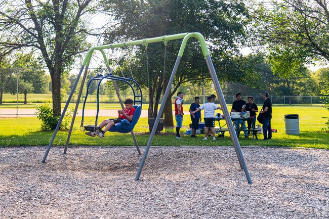 With a mulched playground, Christa McAuliffe Park is a perfect place to bring the whole family.