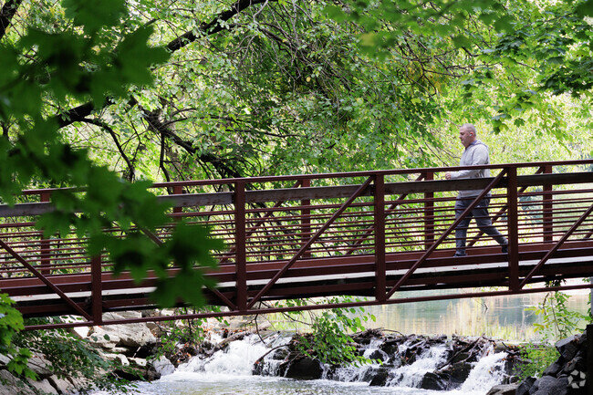 The Bronx River Pathway meanders through Westchester following the path of the Bronx River.