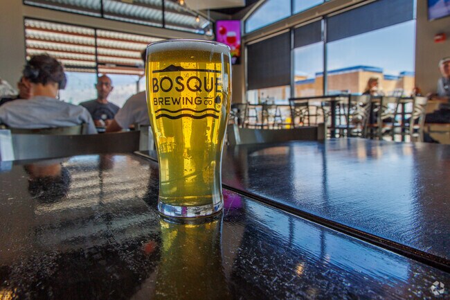 Ladera West residents can enjoy a wide selection of craft beer at Bosque Brewing.