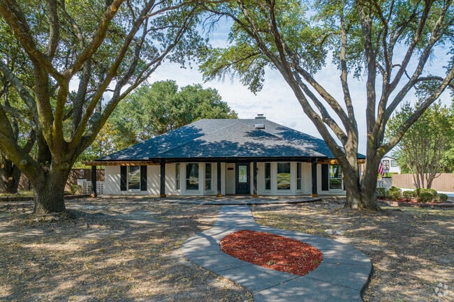 You can find large ranch-style houses or newer two-story homes in Sunnyvale, Texas