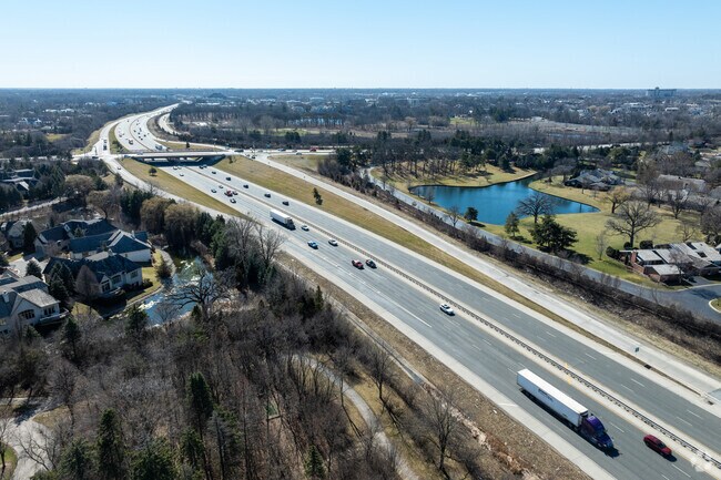 Intestate 88 runs alongside Brook Forest, making for an easy commute to Chicago.