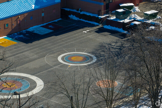 Concord Road Elementary School has a safe and secure playground.