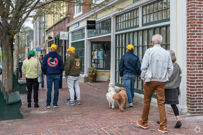 Bustling downtown Nantucket is the perfect place for a leisurely stroll.