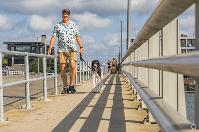 Residents can conveniently walk along the bridge to Wrightsville Beach.