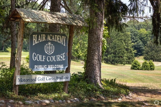Blair Academy's campus is within Blairstown's business sector and even has a public golf course.