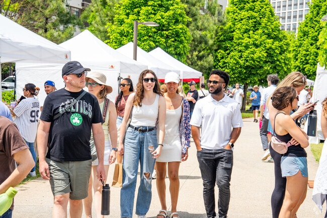 Large crowds form at the Old Fourth Ward Arts Festival.