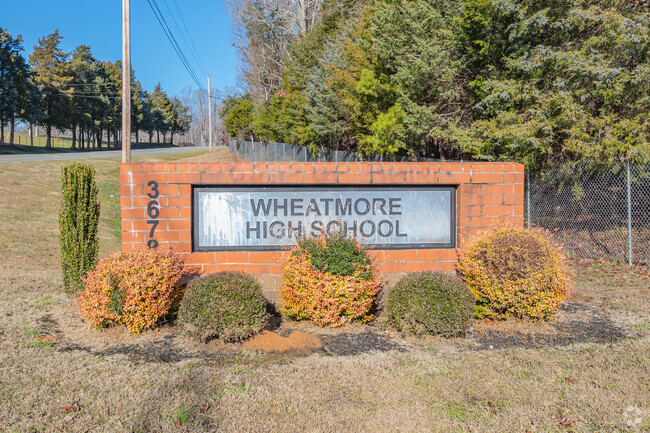 Wheatmore High School sign.