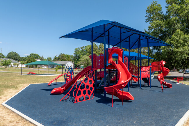 The playground of Dupont Elementary School.