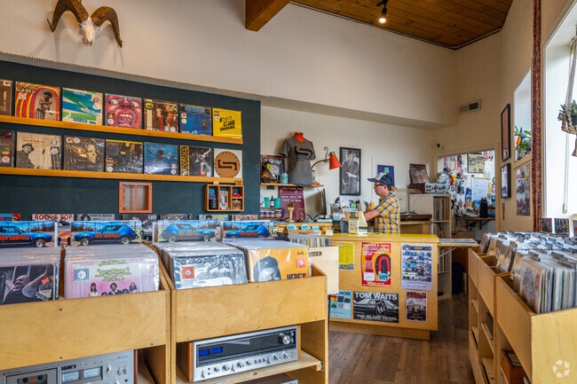 Rose Park has several local retail shops, including a couple of record stores.