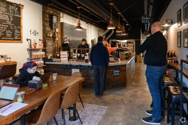 Pour City Roasters in Franklin Lakes specializes in premium coffee roasted on site.