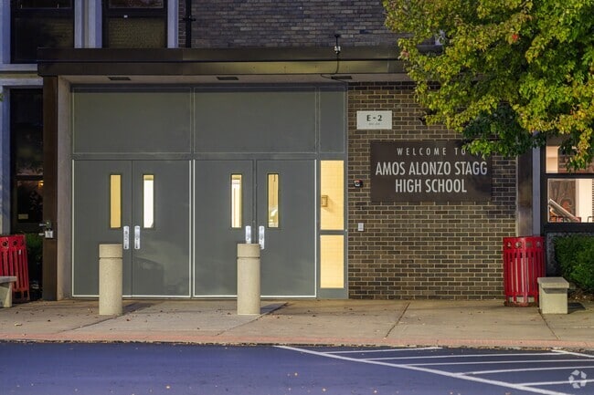 Amos Alonzo Stagg High School is a highly rated public school.