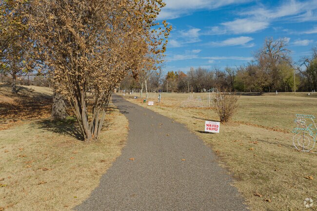 Take a long walk around Harrah Heritage Park and walking trails.