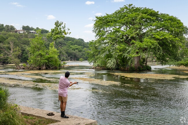 Locals can cast out a line and enjoy a day of fishing at Landa Park.