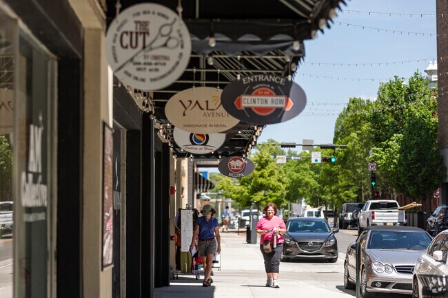 From clothing to home goods and much more are to be found at the Clinton Row Shopping Mall.