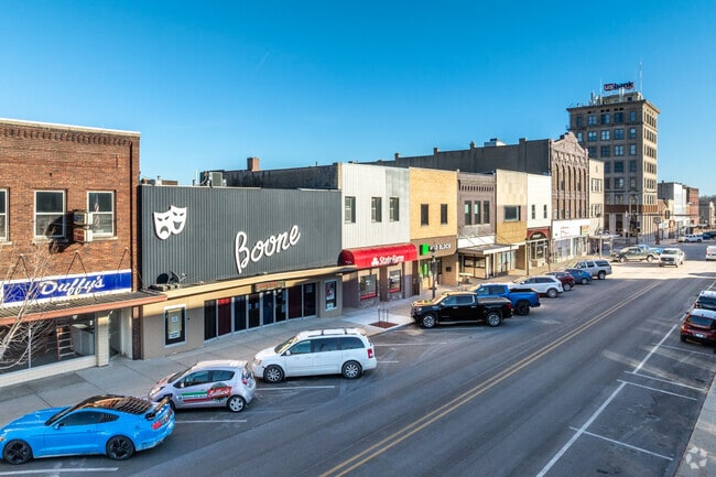 Theaters, shops, restaurants, and local businesses can all be found in historic Downtown Boone.