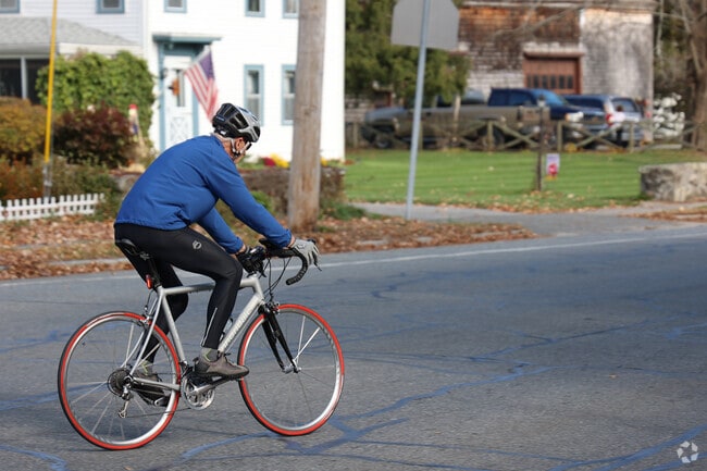 Residents in Rowley enjoy bike rides through town.