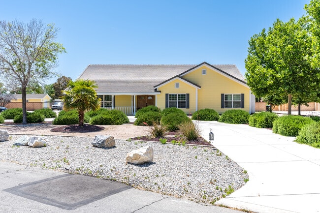 This ranch-style home shows off its beautiful landscaping in East Lancaster.