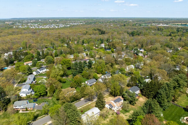 The West Windsor neighborhood is mostly suburban homes.