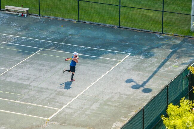Lakebottom Park in Garrard Woods has two tennis courts for residents to use.