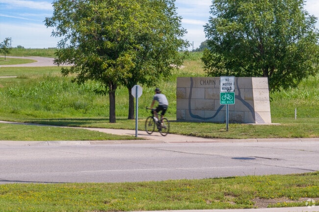 Go on an evening bike ride through the trails at Chapin Park in South Area.