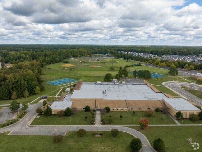 Chickahomany Middle School sets in-front fo their amazing sports fields for Atlee students.