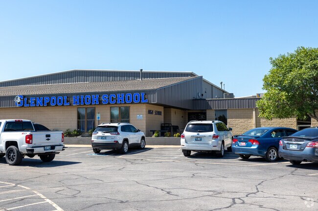 Glenpool high School is located in the heart of the city.