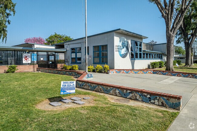 The front building at Loretta Lampton Elementary School in Norwalk.
