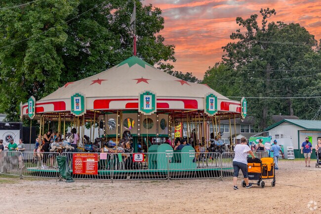 The carousel is perfect for smaller kids at the McCracken County Fair in Paducah.