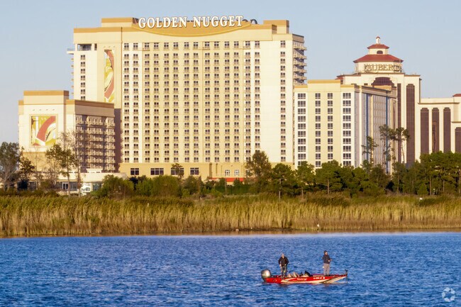 Cast a line near The Golden Nugget for serene waterfront fishing near Margaret Place.