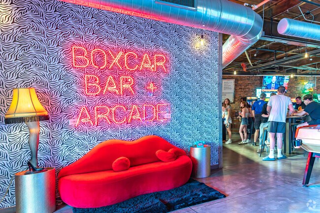 Benbow Park residents can head downtown for a night of food and fun at Boxcar Bar and Arcade.