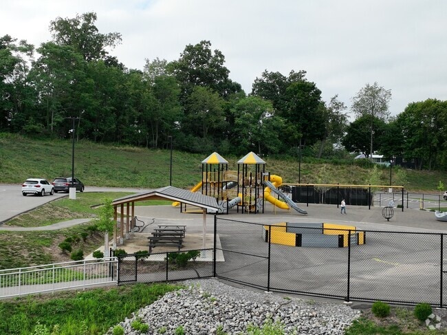 Franklin Elementary School provides a playground set for the students.