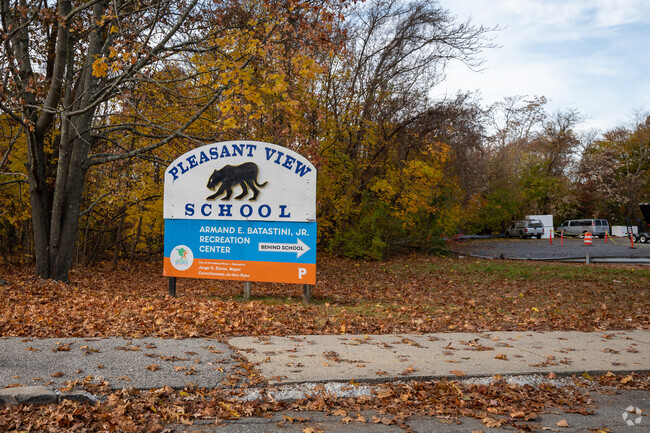 A view of Pleasant View Elementary School sign in Providence.