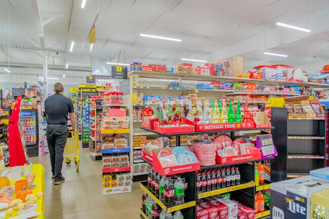 Man shops for items at Challenge-Brownsville Dollar General.