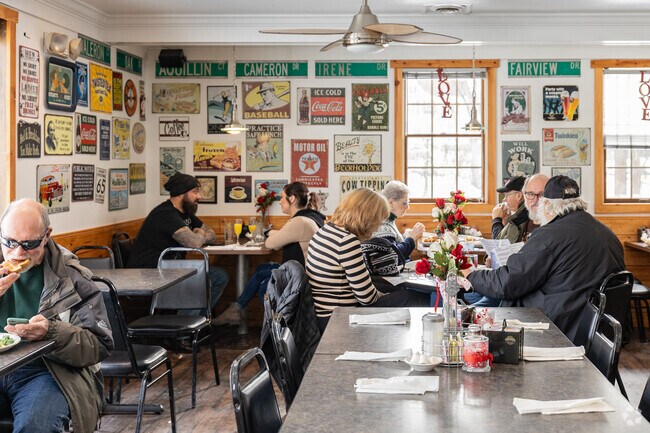 Manor Grille is a local diner in Manor where residents meet for lunch.