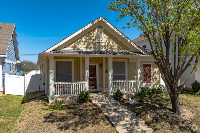 Craftsman-style homes in Providence Village are charming and budget-friendly.
