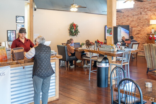 Grab a cup of coffee at Leaders’ Corner Coffee & Tea near South Shelby.