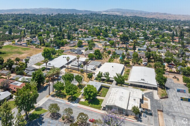 Kingsbury Elementary School in Redlands offers a sprawling campus when viewed from above.