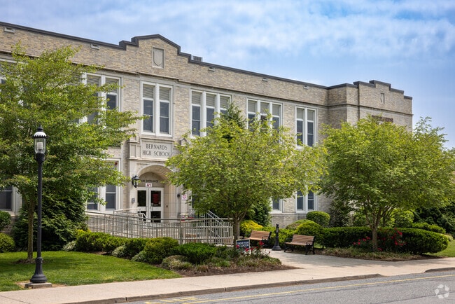 Students at Bernards High School in Bernardsville, NJ, participate in community service.