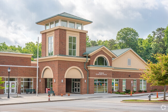 The student entrance at Fernbank Elementary School welcomes students ready to learn.