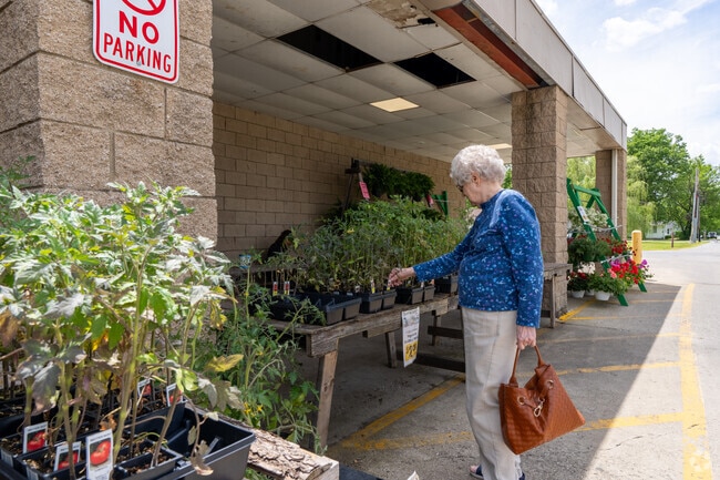 Residents can pick up groceries, flowers, and more at IGA in Olney.