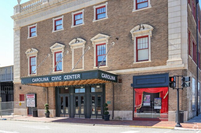Located in the heart of historic downtown Lumberton, the Carolina Civic Center facility opened its doors for the first time on June 18, 1928 as a vaudeville and silent film house.