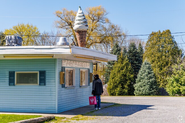 Bailey's Dairy Treat is closed until Summer but Nedrow residents still come to look at the menu.