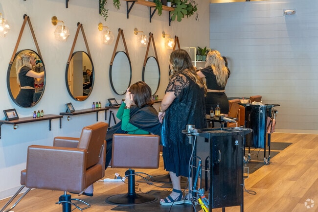 Fisher’s Creek features salons for beauty and self-care services.