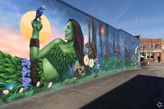 Mount Holly has updated and beautified its historic downtown, bringing in local artists.