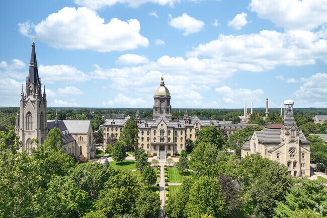 Notre Dame sits at the heart of South Bend and is a great place to take a scenic walk.