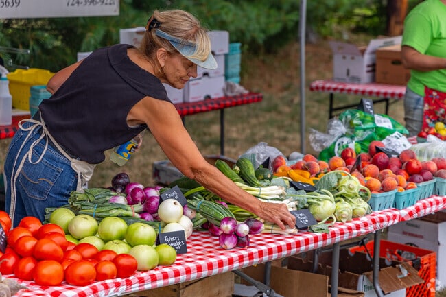 Fresh fruits and veggies await at the Verona Farmers Market.