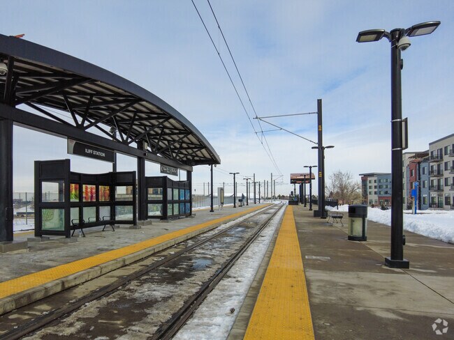 Commuters can train from Iliff Station to downtown Denver in about 40 minutes.