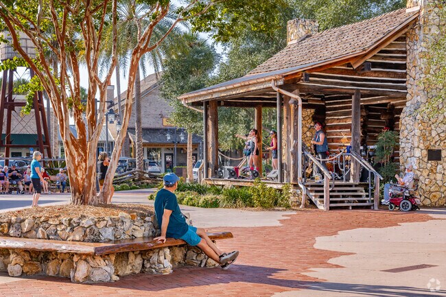 Brownwood Paddock Square hosts live music every evening for the Village of Tamarind Grove.